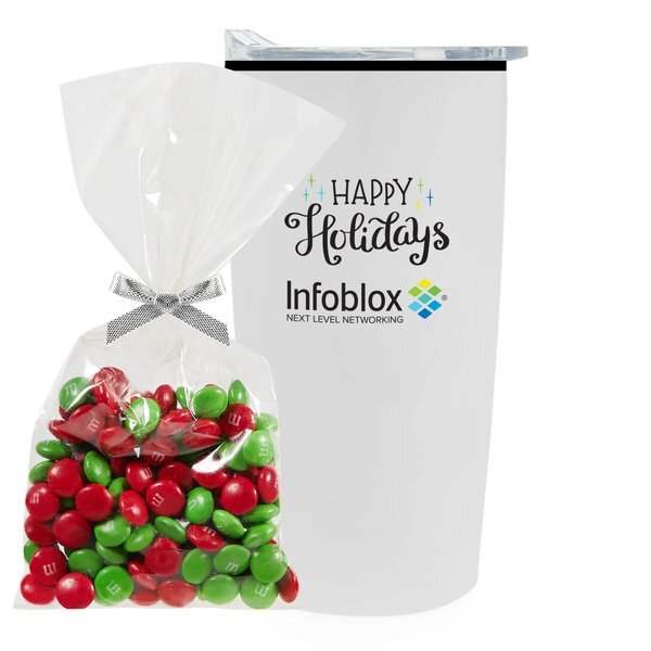Holiday M&M's® Mug Stuffer & Straight Tumbler w/ Plastic Liner Gift Set