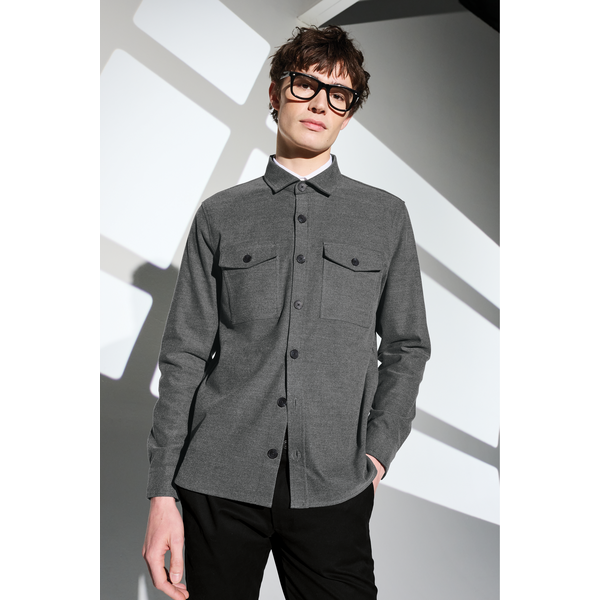 MERCER+METTLE™ Long Sleeve Twill Men's Overshirt