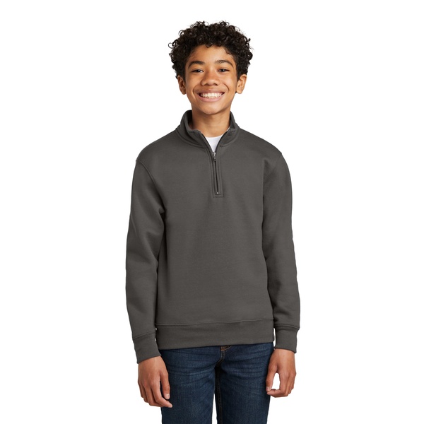 Port & Company® Core Fleece 1/4-Zip Pullover Youth Sweatshirt