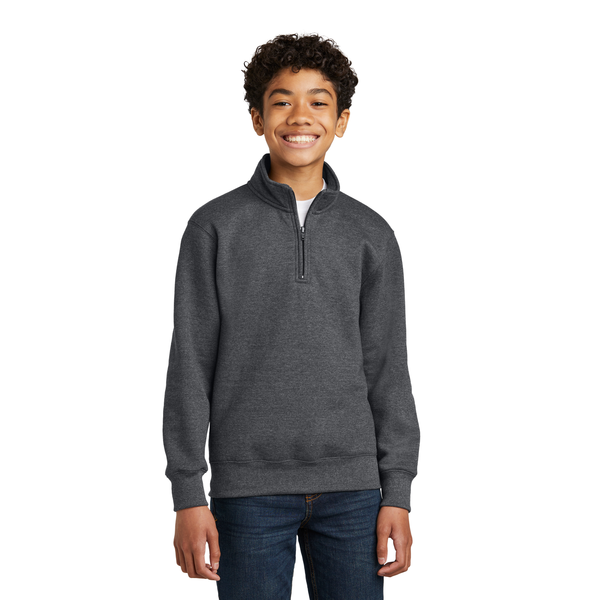 Port & Company® Core Fleece 1/4-Zip Pullover Youth Sweatshirt