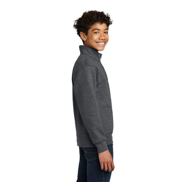 Port & Company® Core Fleece 1/4-Zip Pullover Youth Sweatshirt