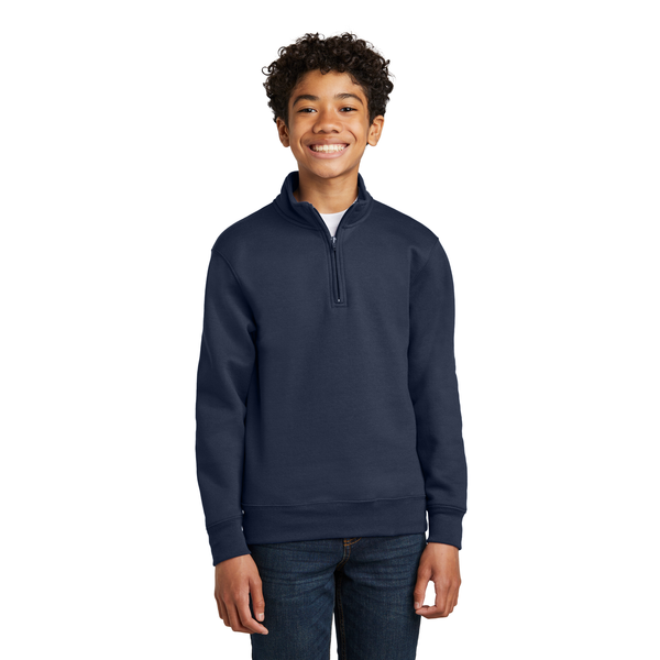 Port & Company® Core Fleece 1/4-Zip Pullover Youth Sweatshirt