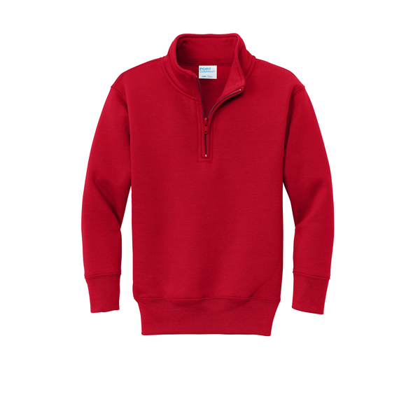 Port & Company® Core Fleece 1/4-Zip Pullover Youth Sweatshirt