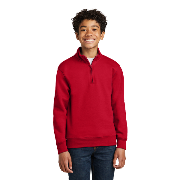 Port & Company® Core Fleece 1/4-Zip Pullover Youth Sweatshirt