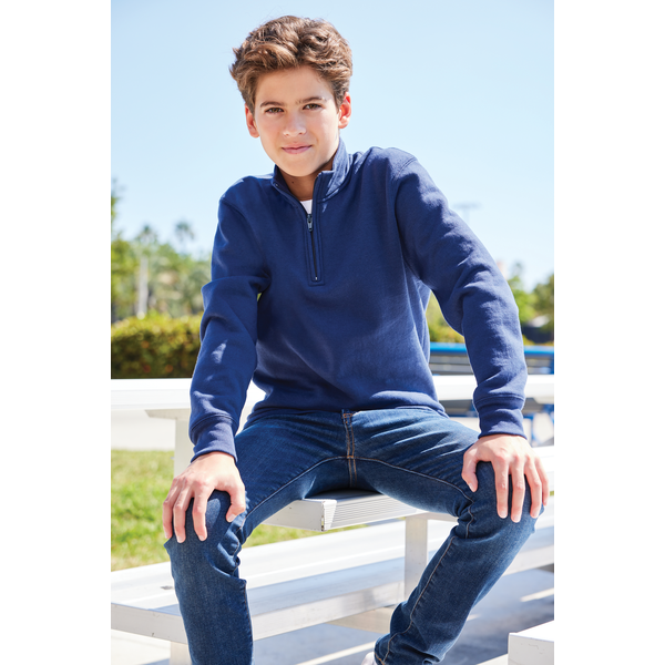 Port & Company® Core Fleece 1/4-Zip Pullover Youth Sweatshirt