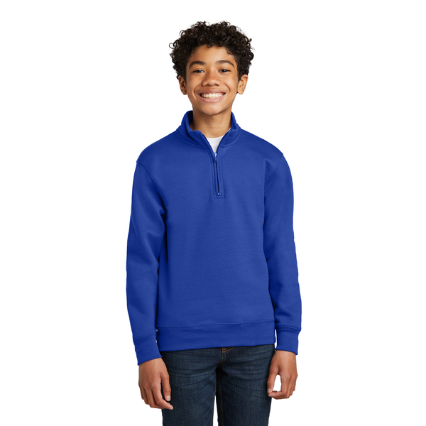 Port & Company® Core Fleece 1/4-Zip Pullover Youth Sweatshirt