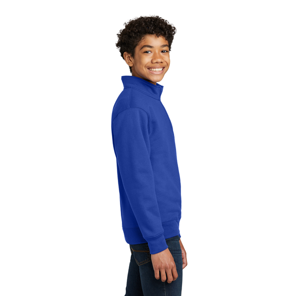 Port & Company® Core Fleece 1/4-Zip Pullover Youth Sweatshirt
