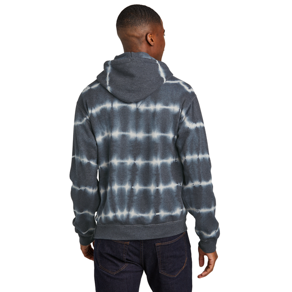 Port & Company® Allover Stripe Tie Dye Cotton/Poly Unisex Fleece