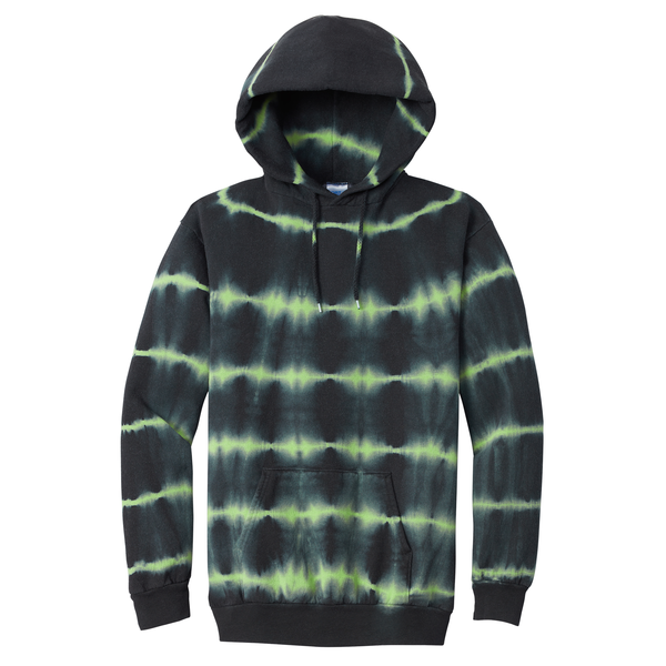 Port & Company® Allover Stripe Tie Dye Cotton/Poly Unisex Fleece