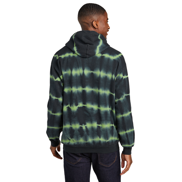 Port & Company® Allover Stripe Tie Dye Cotton/Poly Unisex Fleece