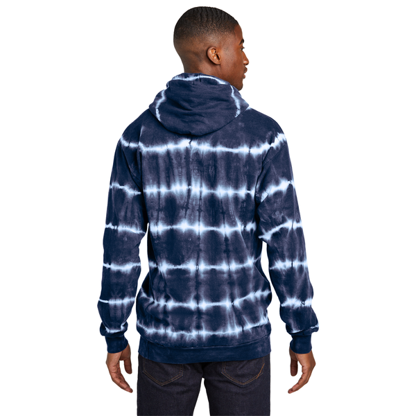Port & Company® Allover Stripe Tie Dye Cotton/Poly Unisex Fleece