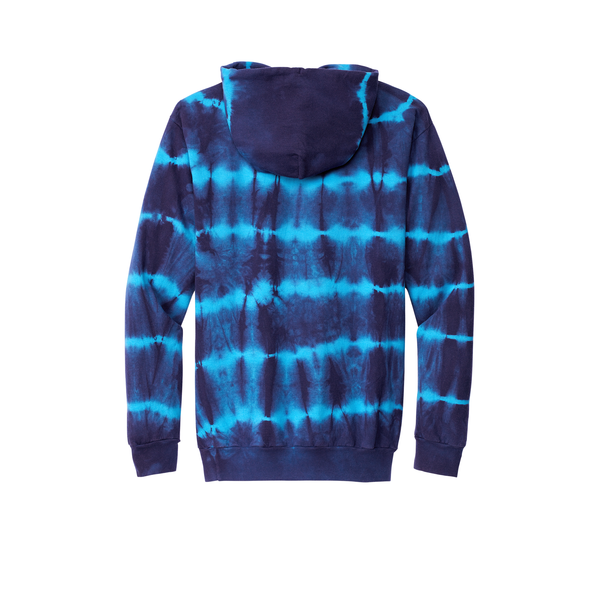 Port & Company® Allover Stripe Tie Dye Cotton/Poly Unisex Fleece