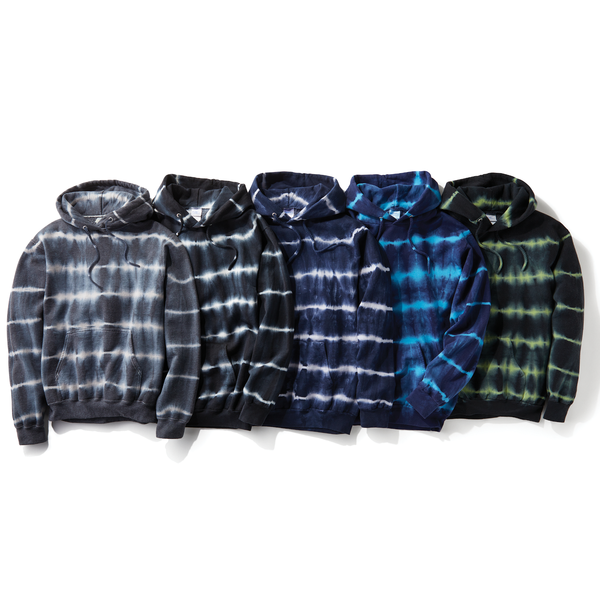 Port & Company® Allover Stripe Tie Dye Cotton/Poly Unisex Fleece