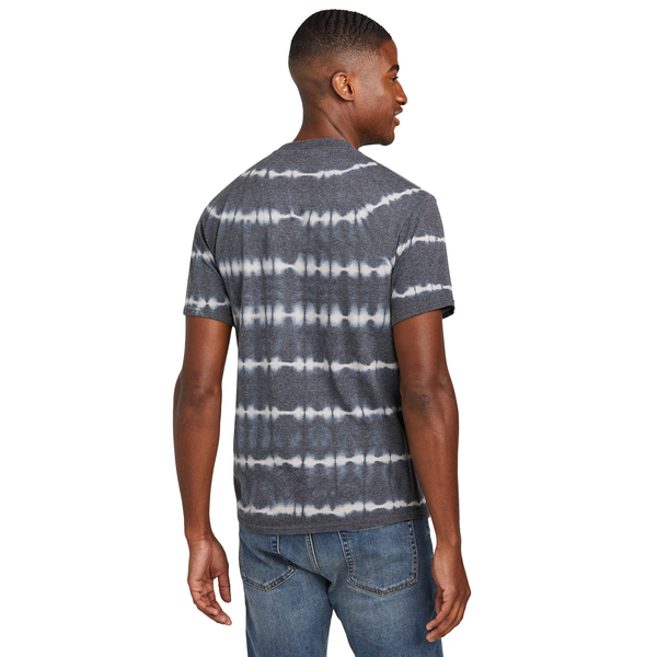 Port & Company® Allover Stripe Tie Dye Cotton Unisex Tee