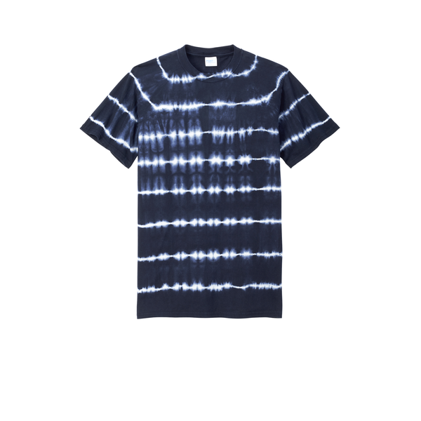 Port & Company® Allover Stripe Tie Dye Cotton Unisex Tee