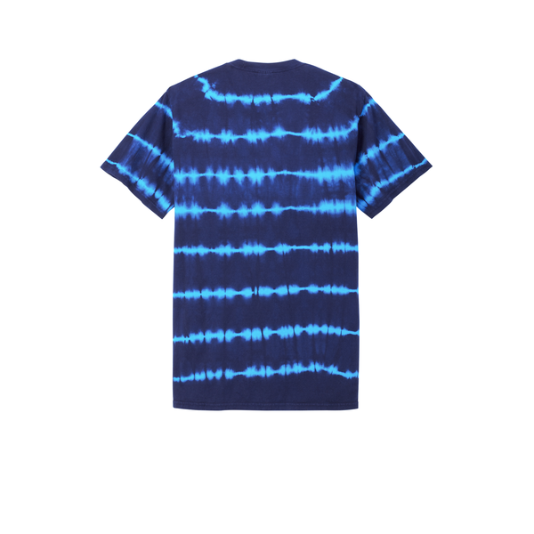 Port & Company® Allover Stripe Tie Dye Cotton Unisex Tee