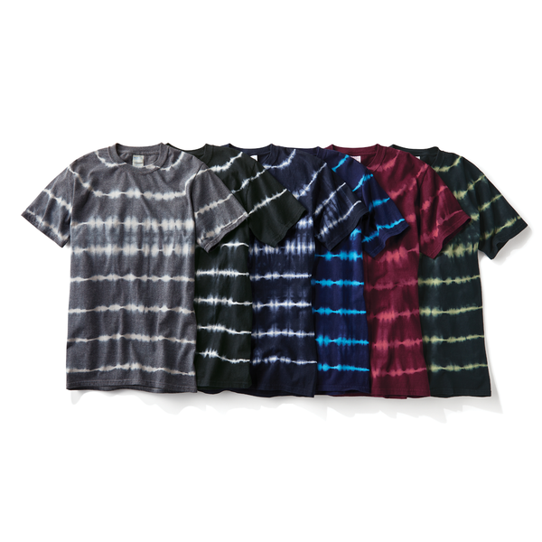 Port & Company® Allover Stripe Tie Dye Cotton Unisex Tee