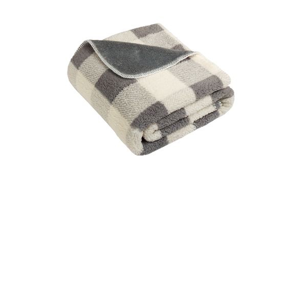 Port Authority® Double-Sided Sherpa Plush Blanket, 50" x 60"