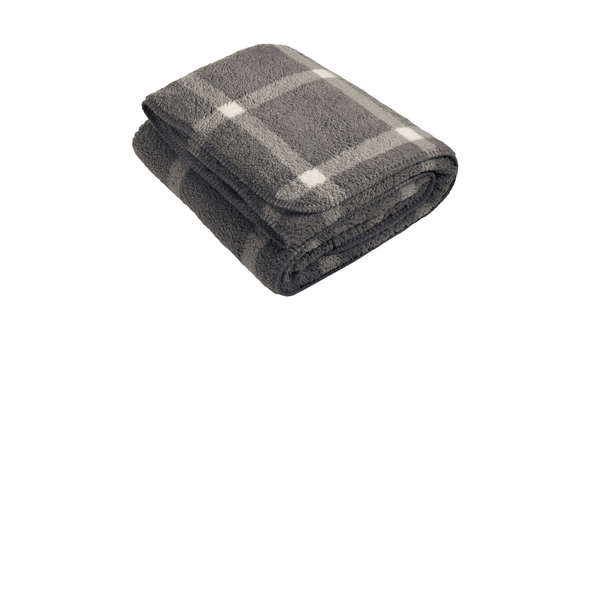 Port Authority® Double-Sided Sherpa Plush Blanket, 50" x 60"
