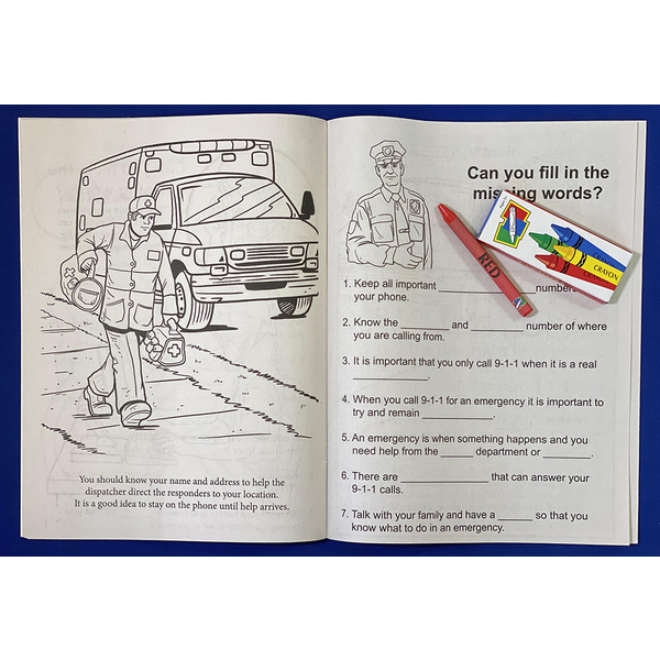 Learn About 9-1-1 Coloring Book Fun Pack
