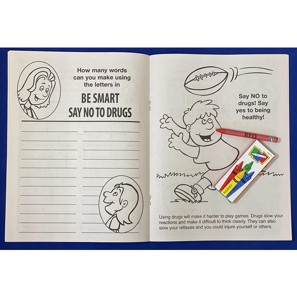 Be Smart, Say No To Drugs Coloring Book Fun Pack
