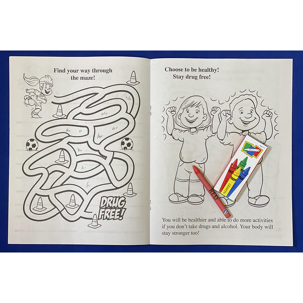 Stay Drug Free Coloring Book Fun Pack