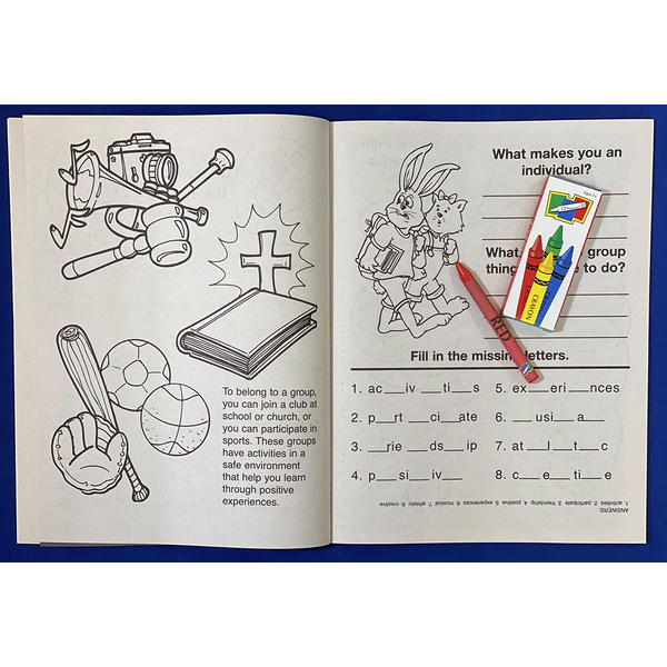 Gangs Are Not For You Coloring Book Fun Pack