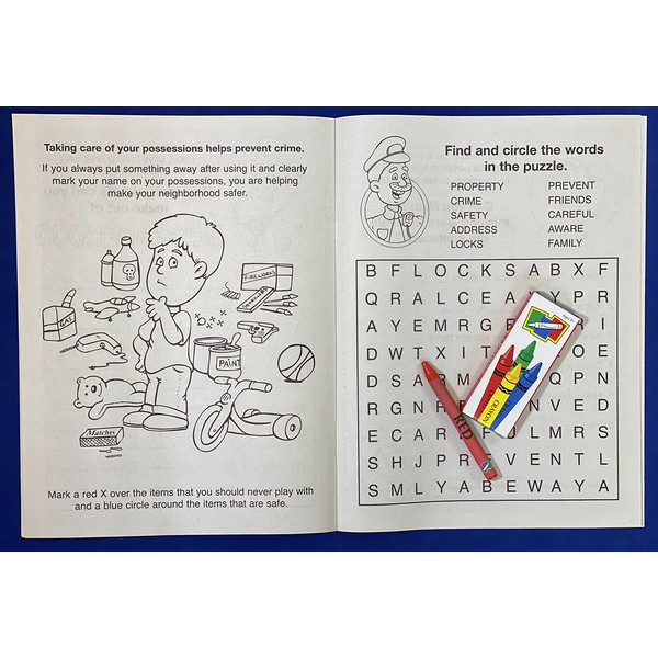 Crime Prevention Coloring Book Fun Pack