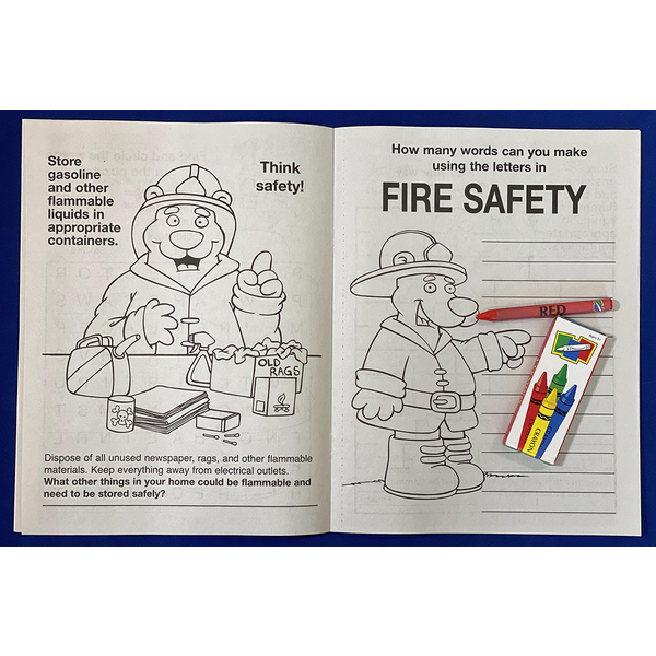 Practice Fire Safety Coloring Book Fun Pack