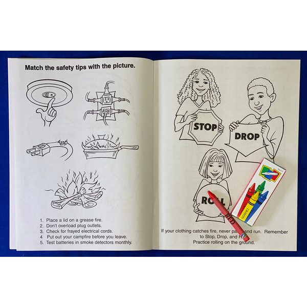 Fire Safety Coloring & Activity Book Fun Pack