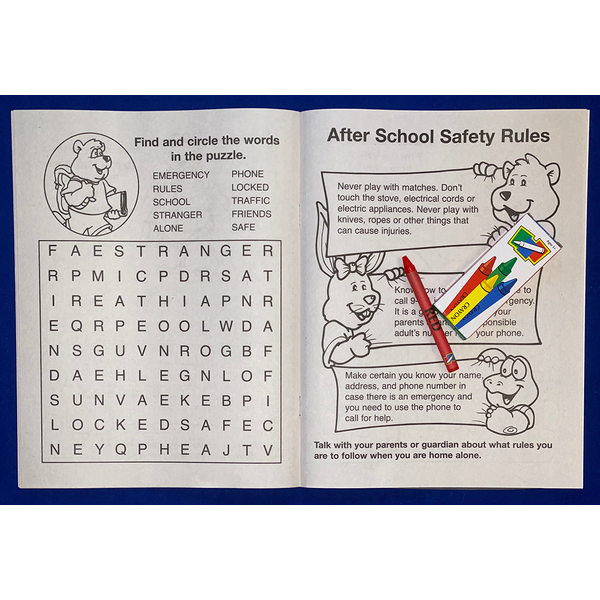 After School Safety Coloring Book Fun Pack