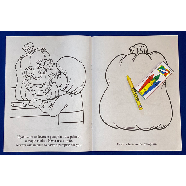 Halloween Safety Coloring Book Fun Pack