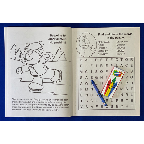 Make Winter & Holidays Safe Coloring Book Fun Pack