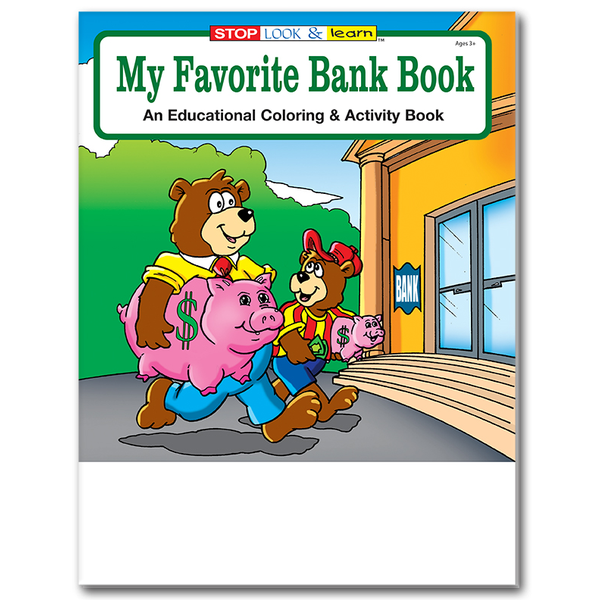 My Favorite Bank Book Coloring Book Fun Pack