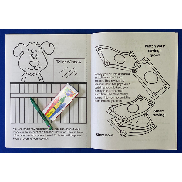 Be Smart, Save Money Coloring Book Fun Pack
