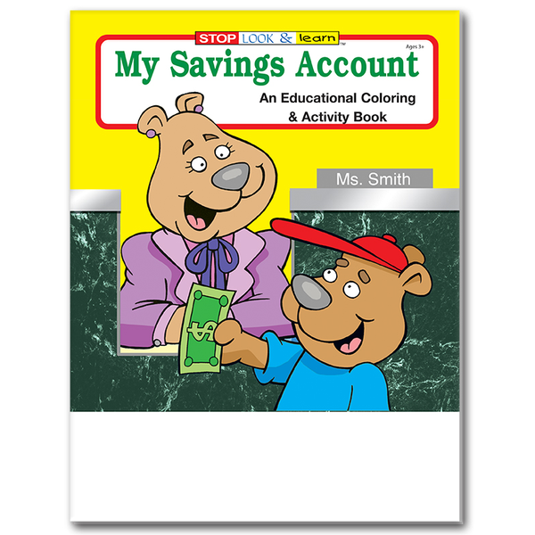 My Savings Account Coloring Book Fun Pack
