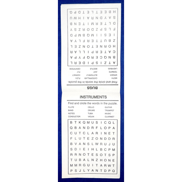 Word Search Activity Pad