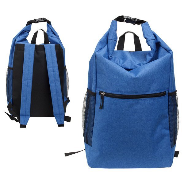 Bellerive Roll Top Polyester Backpack