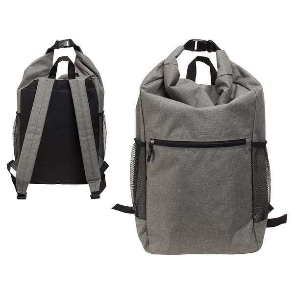 Bellerive Roll Top Polyester Backpack
