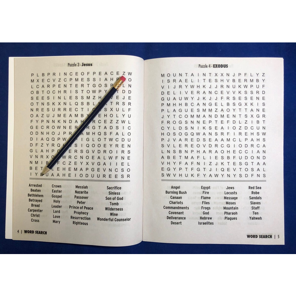 LARGE PRINT Faith Word Search Puzzle Pack Set