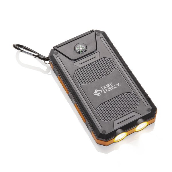 Zonne Solar Power Bank with LED Light, 10,000mAh