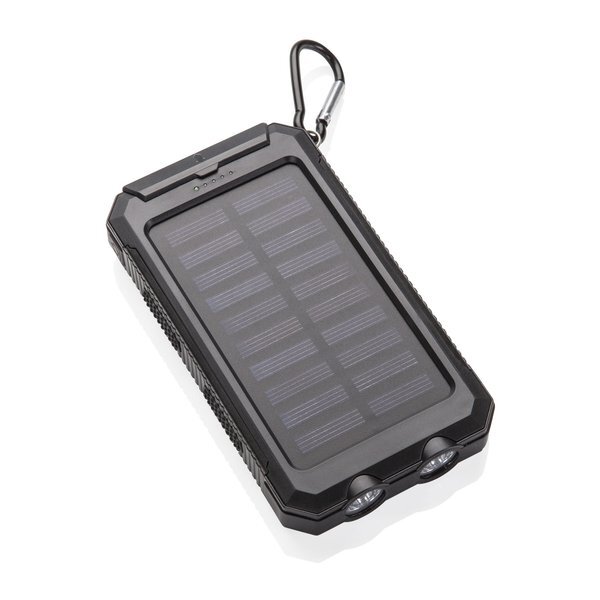 Zonne Solar Power Bank with LED Light, 10,000mAh