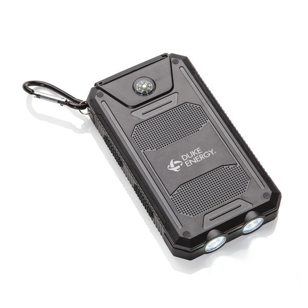 Zonne Solar Power Bank with LED Light, 10,000mAh