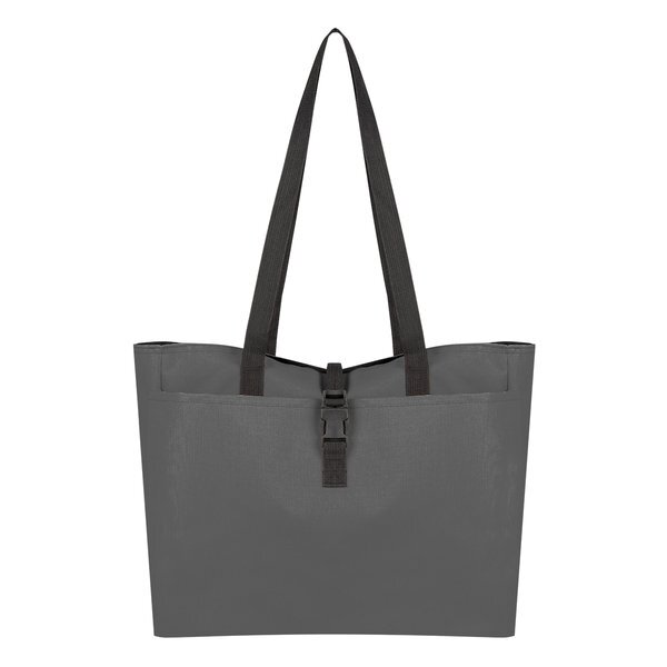 Bianca Polyester Buckle Tote Bag
