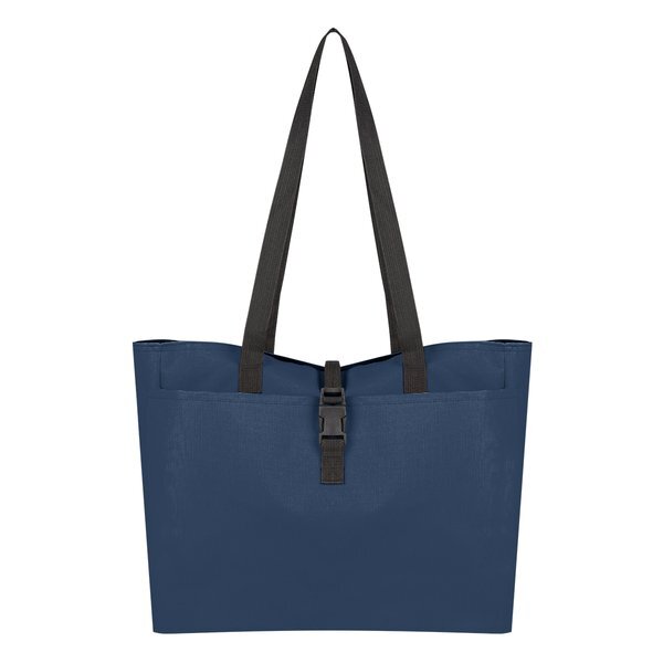 Bianca Polyester Buckle Tote Bag