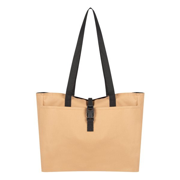 Bianca Polyester Buckle Tote Bag