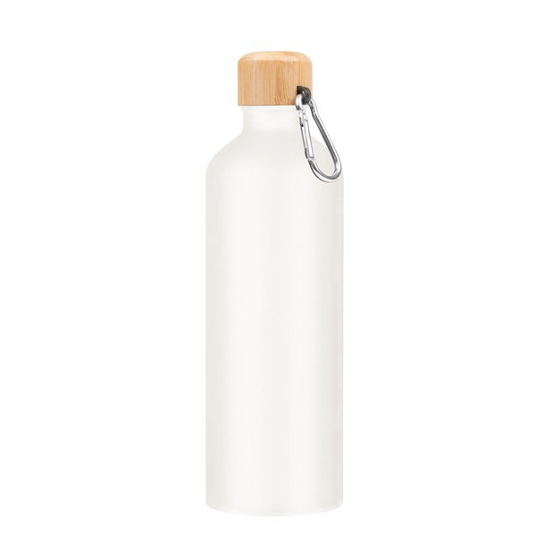 Aluminum Metallic Tundra Bike Bottle w/ Bamboo Lid, 25oz.