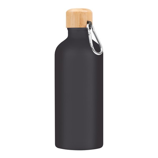 Aluminum Metallic Tundra Bike Bottle w/ Bamboo Lid, 20oz.