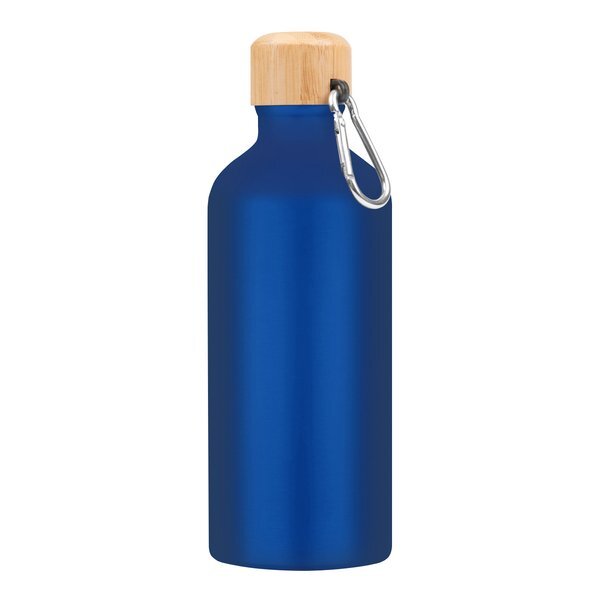 Aluminum Metallic Tundra Bike Bottle w/ Bamboo Lid, 20oz.