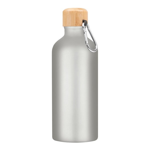 Aluminum Metallic Tundra Bike Bottle w/ Bamboo Lid, 20oz.